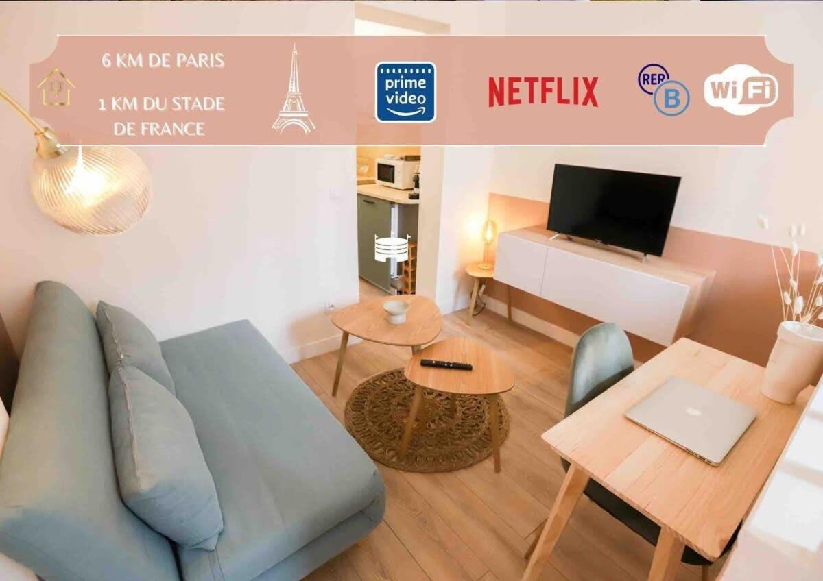 Appart' Hotel Pink Cosy 5Min Rer Proche Paris أوبارفيلييه المظهر الخارجي الصورة